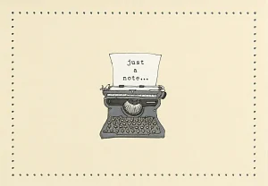 Typewriter Note Cards