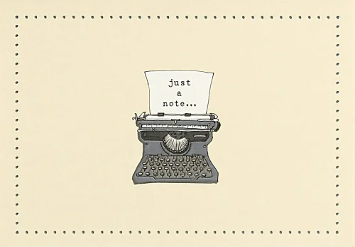 Typewriter Note Cards