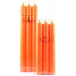 10" Dinner Candle - Orange Orange