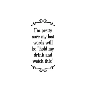 Last Words Tea Towel