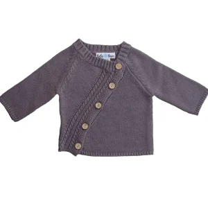 Long Sleeved Cardigan Grey 3-6