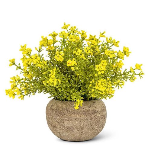 SM Yellow Flowering Plant Pot