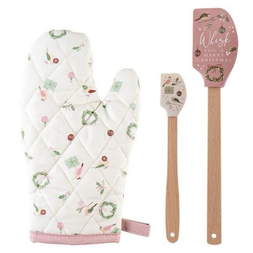 Oven Mitt & Spatula Set We Whisk You