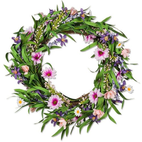 LG Pink Floral Wreath