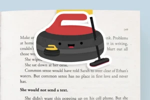 Curling Magnetic Bookmark (Jumbo)