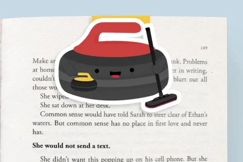 Curling Magnetic Bookmark (Jumbo)