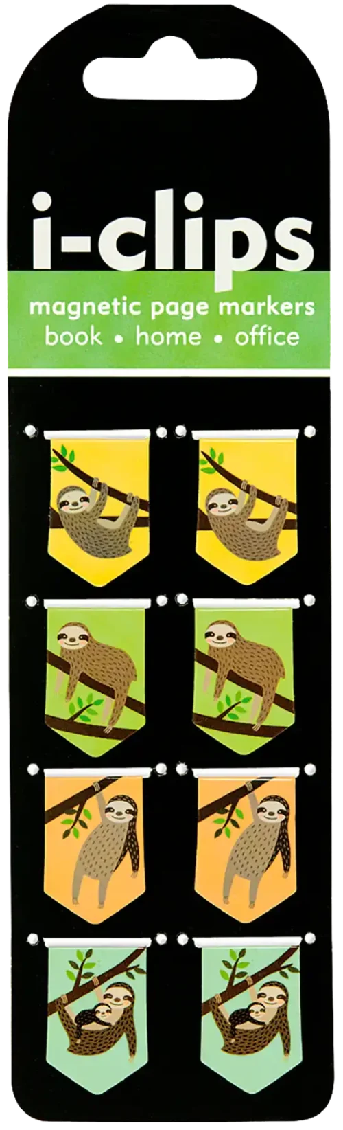 Sloths IClip Magnetic Page Markers