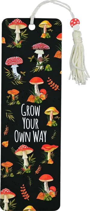 Mushroom Beaded Bookmark