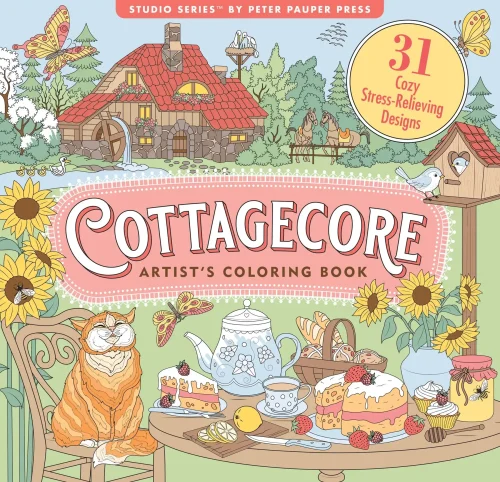 Cottagecore Colouring Book