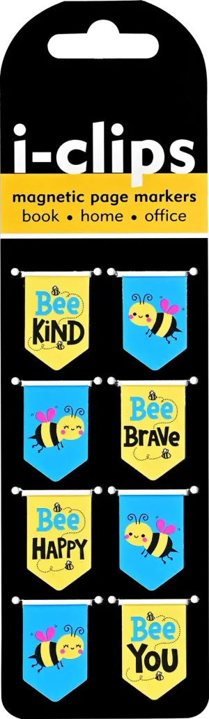 Bees IClip Magnetic Page Markers