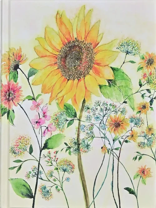 Watercolour Sunflower Journal