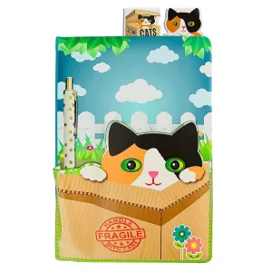 Cat in A Box Pocket Journal w Pen
