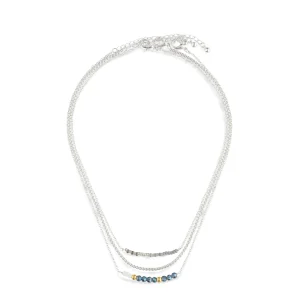 Smoke Silver Necklace Set