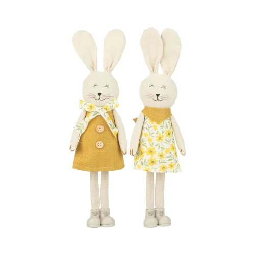 Fabric Standing Bunny Table Piece