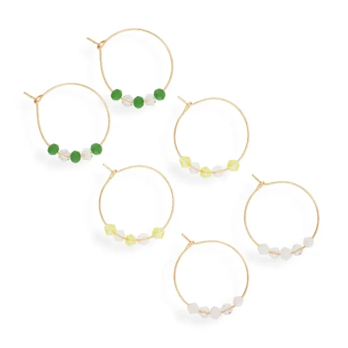 Beaded Hoop Earrings