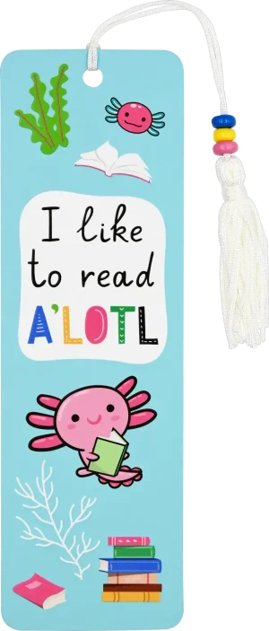 Axolotl Beaded Bookmark