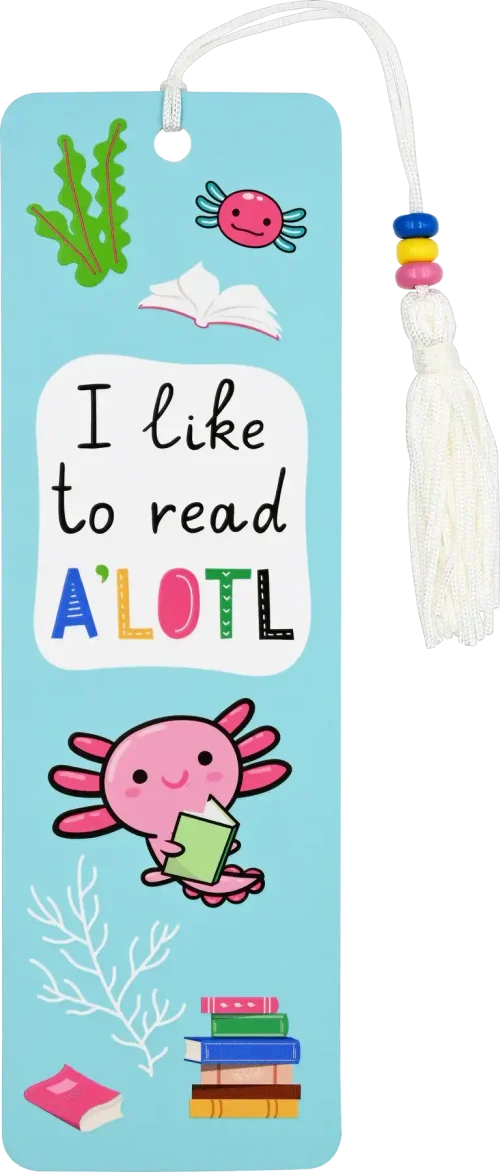 Axolotl Beaded Bookmark