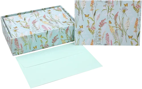 Blooms and Butterflies Note Cards