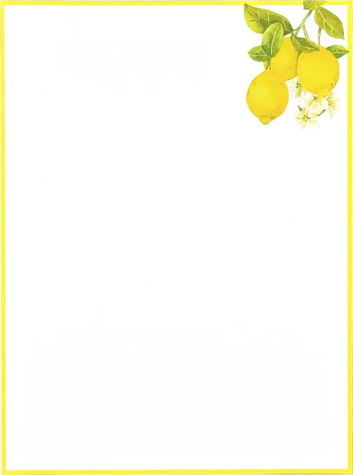 Amalfi Lemons Boxed Stationary