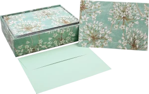 Allium Blossoms Note Cards