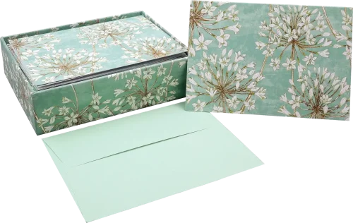 Allium Blossoms Note Cards