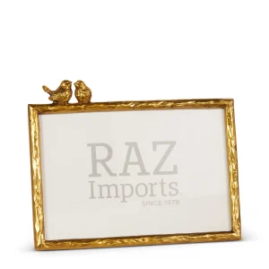 Rectangle Gold Bird Picture Frame