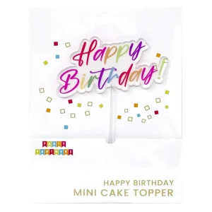 Party Partners Cake Topper- Mini Happy Birthday