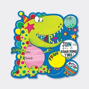 Roar-Some Dinosaur Party Invitations