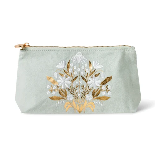 Juliana Tipton Meadow Flower Flat Bottom Pouch