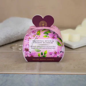 ESC Oriental Spice & Cherry Blossom Heart Guest Soaps