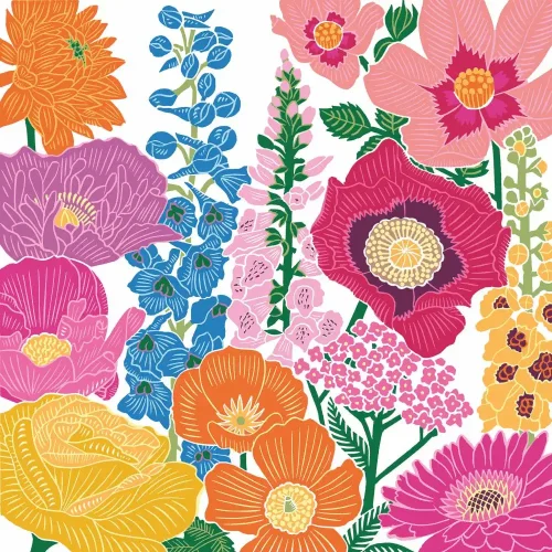Flower Flash Lunch Napkins