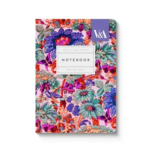 Neon Floral Coral Jungle Premium Perfect Bound Notebook