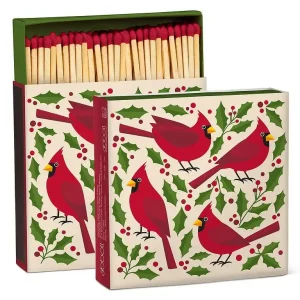 Cardinals & Holly Square Matches