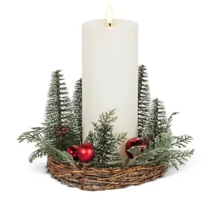 Small Tree & Ball Candle Ring